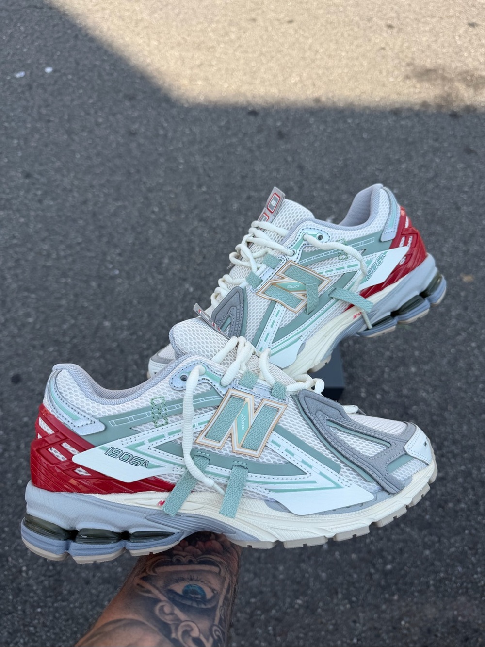 New Balance 1906R White Mint & Red - Picture 4 of 4